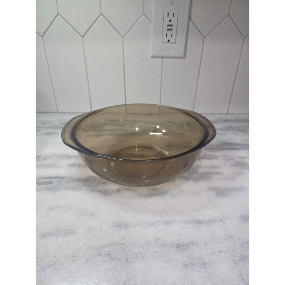 Pyrex Visions 2L Amber Casserole Dish, Amber Glass Cookware #024, Oven Safe Dish